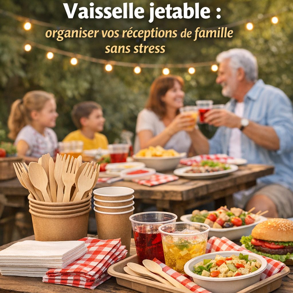 quantité vaisselle réception illustration for Vaisselle jetable : organiser vos réceptions de famille sans stress